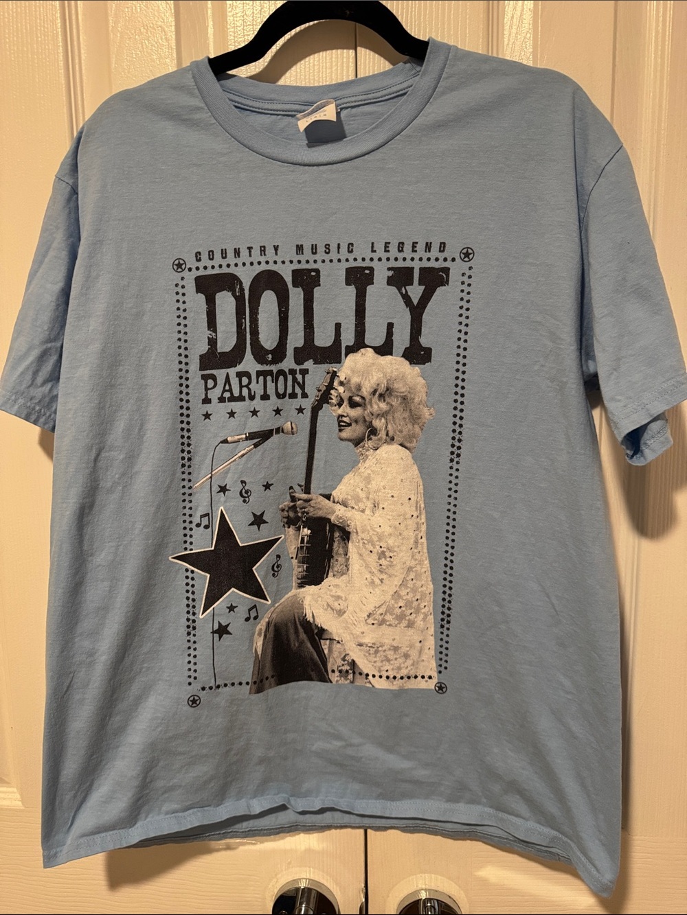 Dolly Parton Blue Graphic Tee
